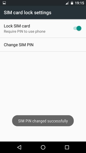 Your SIM PIN has been changed