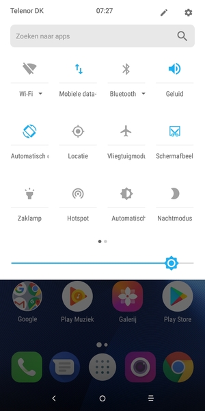 Schakel Automatische helderheid in