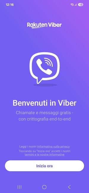 L'app è pronta per l'uso