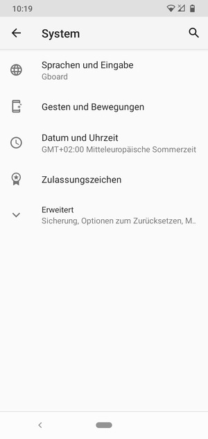 Wählen Sie Erweitert