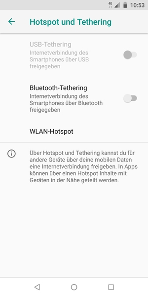 Wählen Sie WLAN-Hotspot