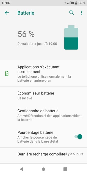 Sélectionnez Économiseur batterie