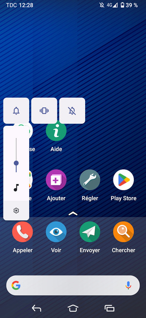 Sélectionnez Silencieux pour passer en mode silencieux