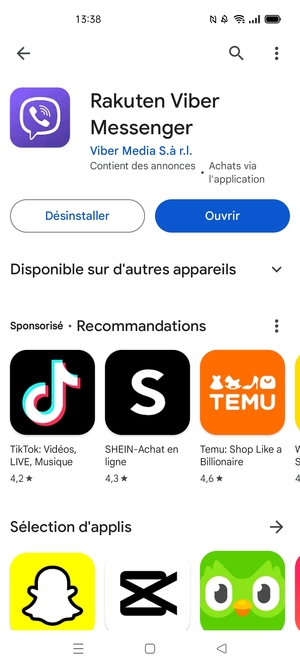 Sélectionnez Ouvrir