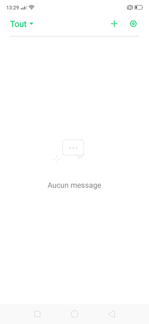 Sélectionnez le bouton du Paramètres