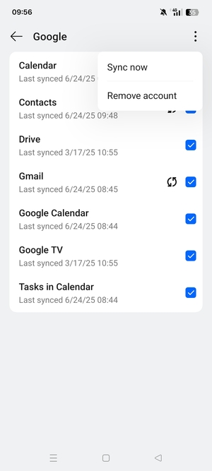 Select Sync now