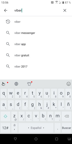 Introduzca el nombre de la aplicación y seleccione Buscar