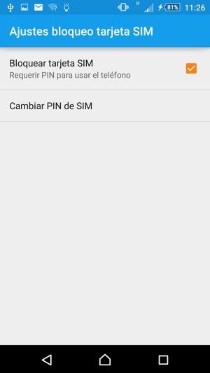 Seleccione Cambiar PIN de SIM