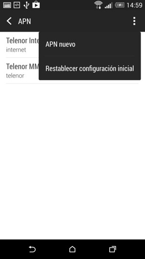 Seleccione Restablecer configuración inicial