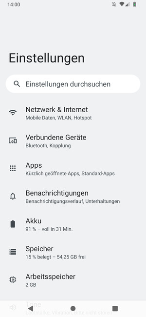 Wählen Sie Netzwerk & Internet