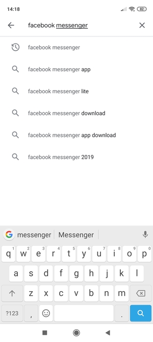 Voer de app-naam in en selecteer Zoeken