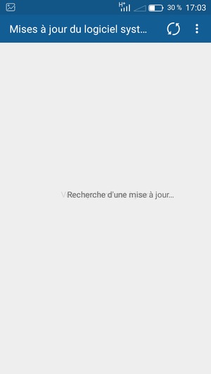 Sélectionnez Recherche des mises à jour