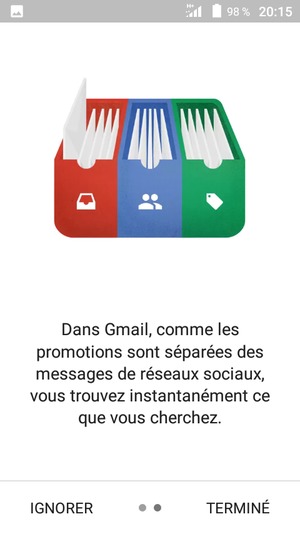 Sélectionnez TERMINÉ