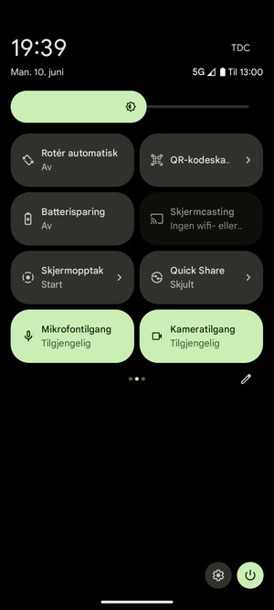 Velg Batterisparing
