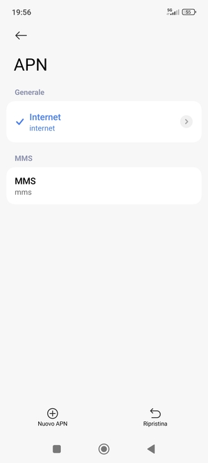 Il tuo telefono è ora stato configurato per gli MMS