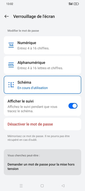 Votre téléphone est maintenant sécurisé par un écran de verrouillage