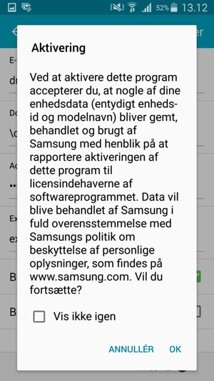 Vælg OK