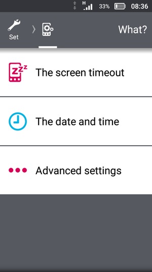 Scroll to and select Advanced settings