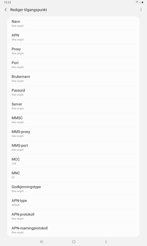 Skriv inn MMS-informasjon