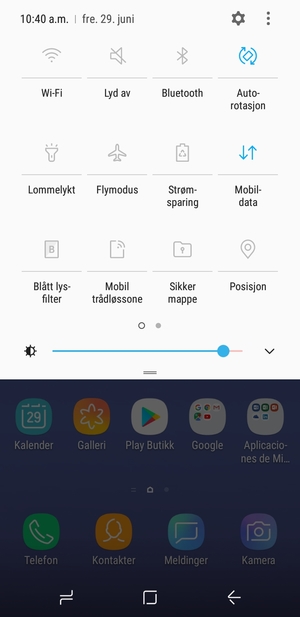Velg Lyd av for å bytte til ringemodus igjen