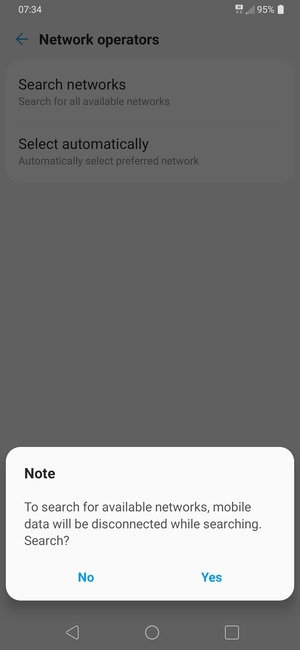 Select Yes
