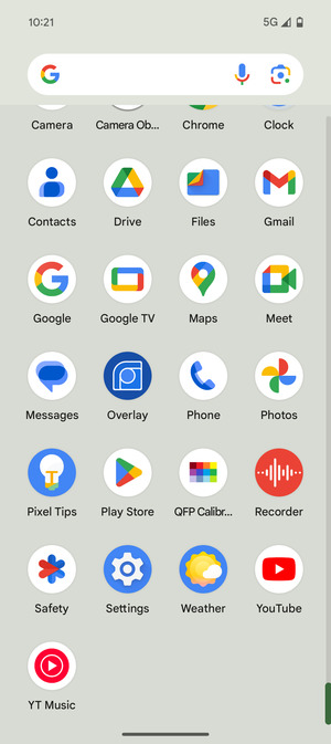 Scroll to and select Settings