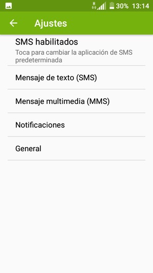 Seleccione Mensaje de texto (SMS)