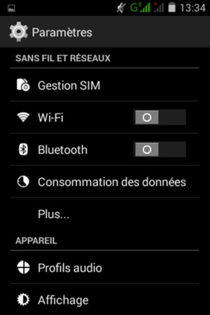 Sélectionnez Wi-Fi
