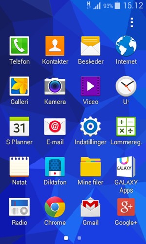 Vælg Indstillinger