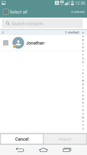 Check the Select all checkbox