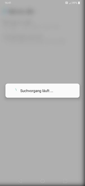 Warten Sie, bis die Suche abgeschlossen ist