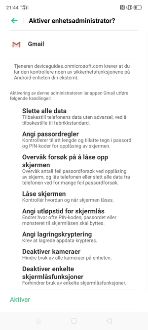 Velg Aktiver