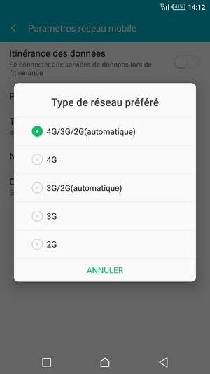 Sélectionnez votre option préférée