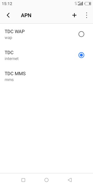 Sélectionnez le bouton du Menu