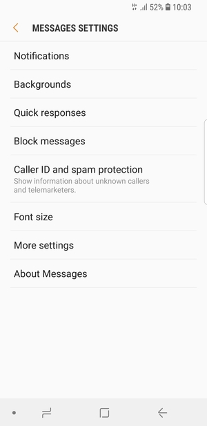 Select More settings
