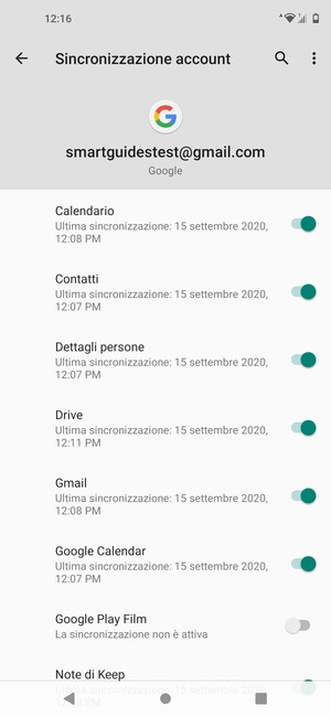 Seleziona il tasto Menu