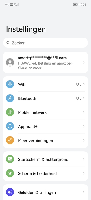 Selecteer Mobiel netwerk