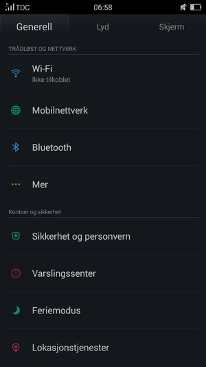 Velg Mobilnettverk