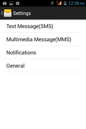Select Text Message(SMS)