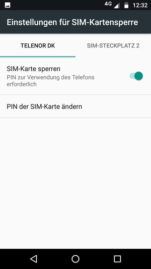Wählen Sie Public und PIN der SIM-Karte ändern