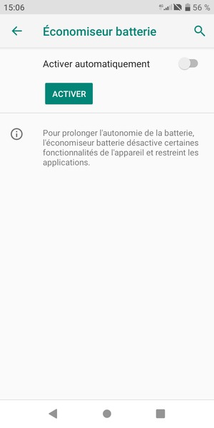 Sélectionnez ACTIVER