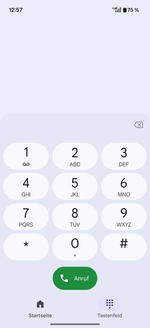 Drücken und halten Sie die Nummer 1