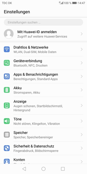 Wählen Sie Drahtlos & Netzwerke