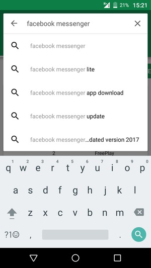 Enter the app name and select Search