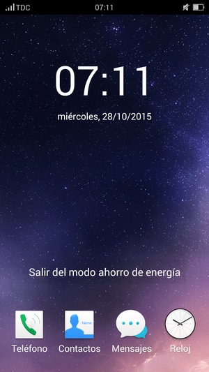 Para desactivar Super ahorro de energía, seleccione Salir del modo ahorro de energía