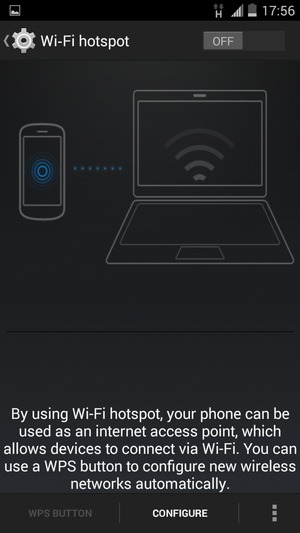 Select CONFIGURE
