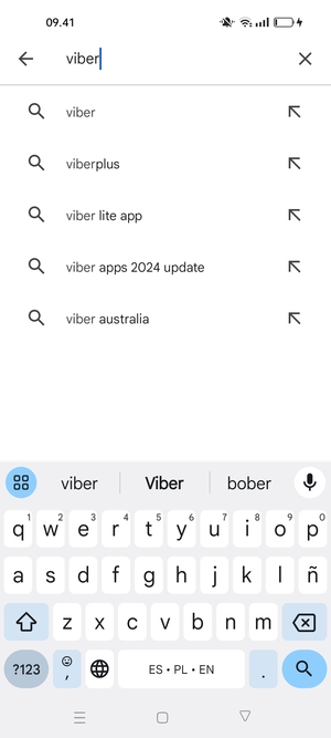 Enter the app name and select Search