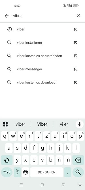Geben Sie den Namen der App ein und wählen Sie Suchen
