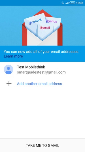 Select TAKE ME TO GMAIL