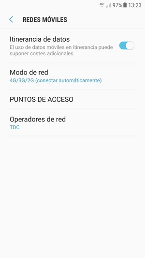 Activar o desactivar Itinerancia de datos